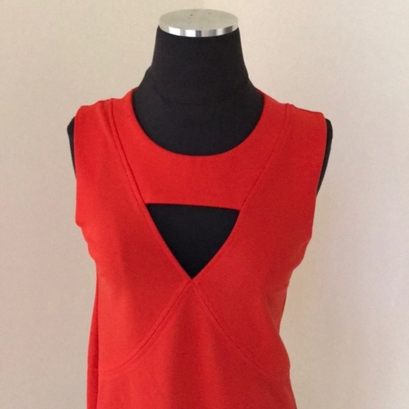Zara size small Dark Orange Cut out Dress - Picture 2 of 5